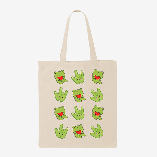 ILY Froggy Tote Bag