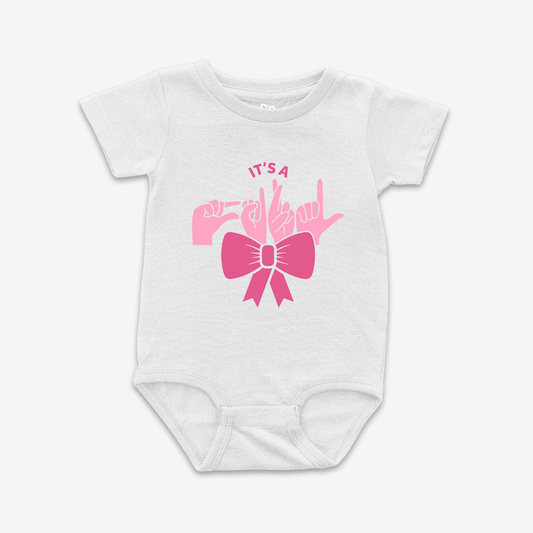 It's A Girl Bow Onesie Tee