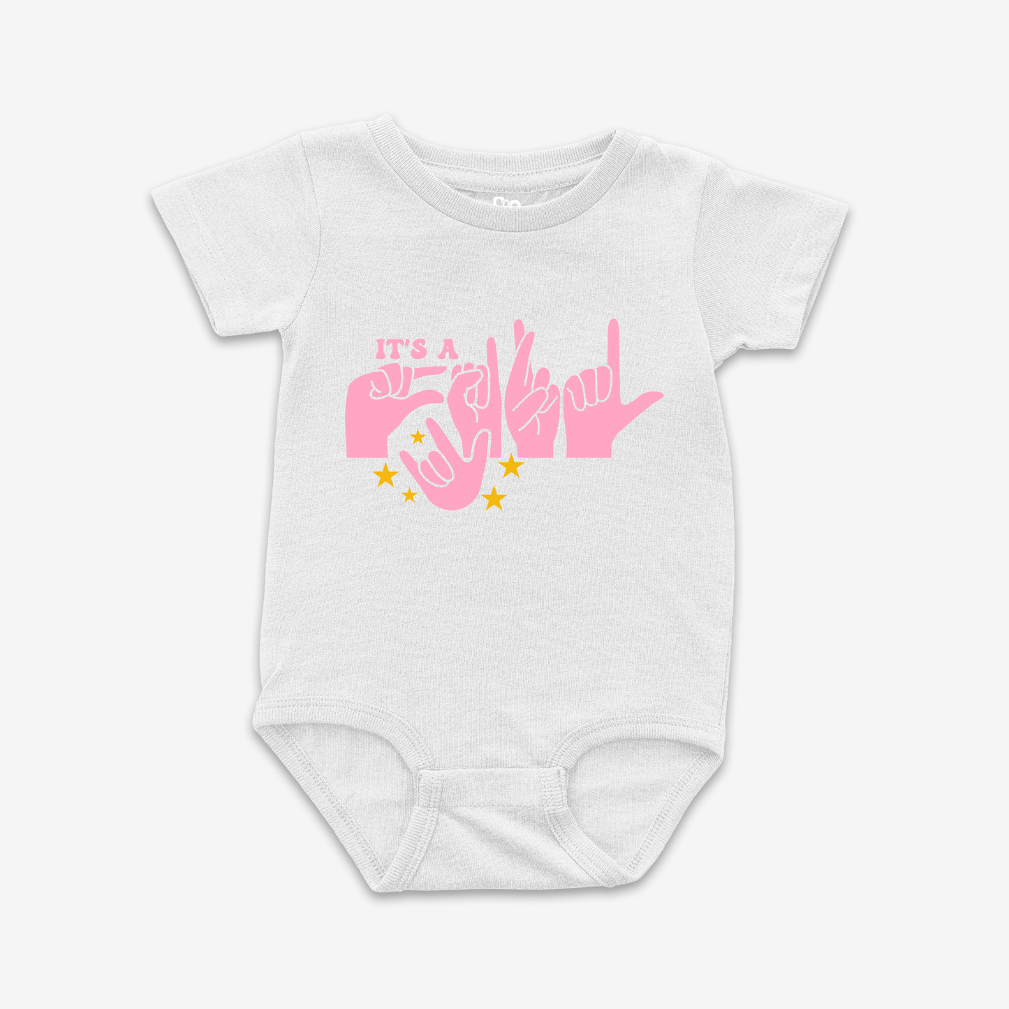 It's A Girl ILY Onesie Tee