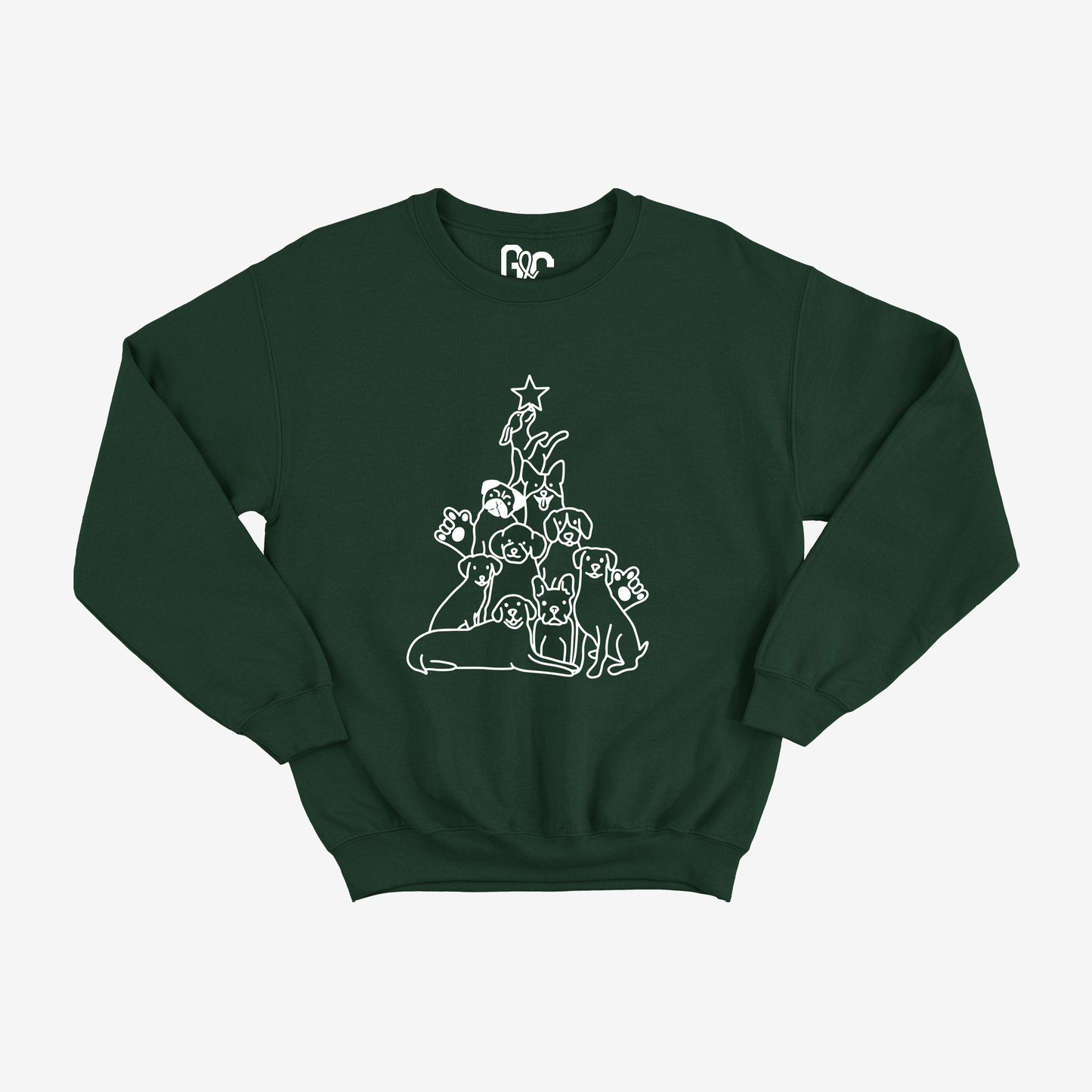 Dog Christmas Tree Crewneck