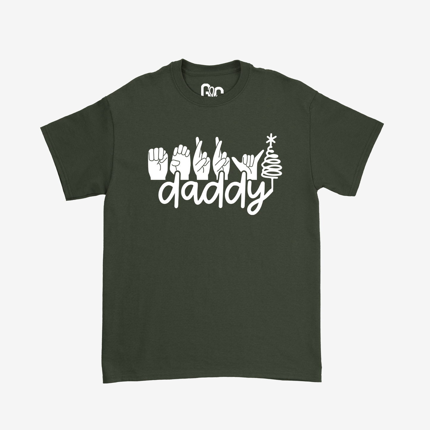 Merry Daddy White Tee