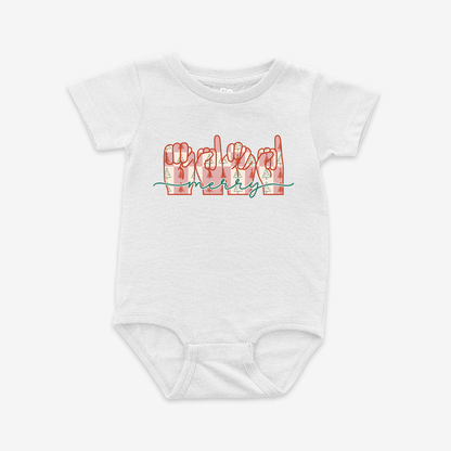 Merry Mini Onesie Tee