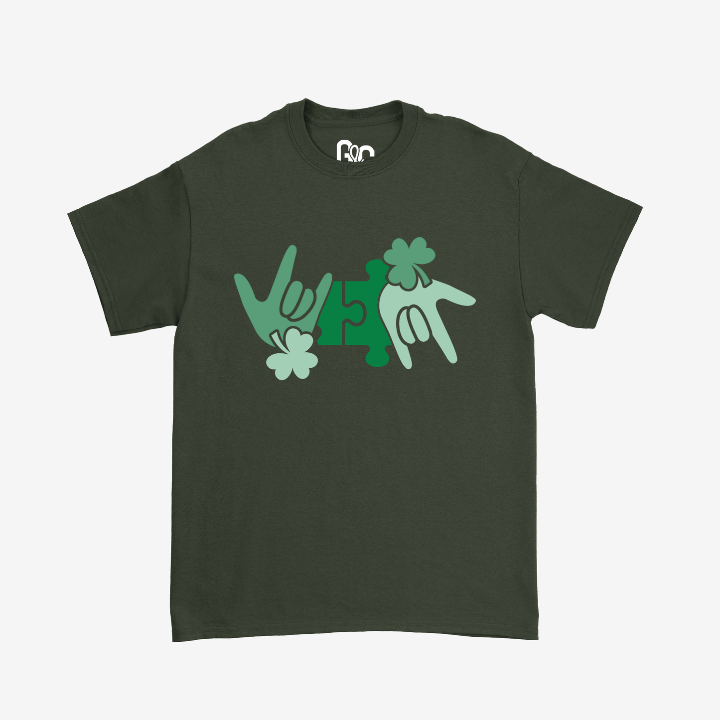 ILY Clover Puzzle Tee