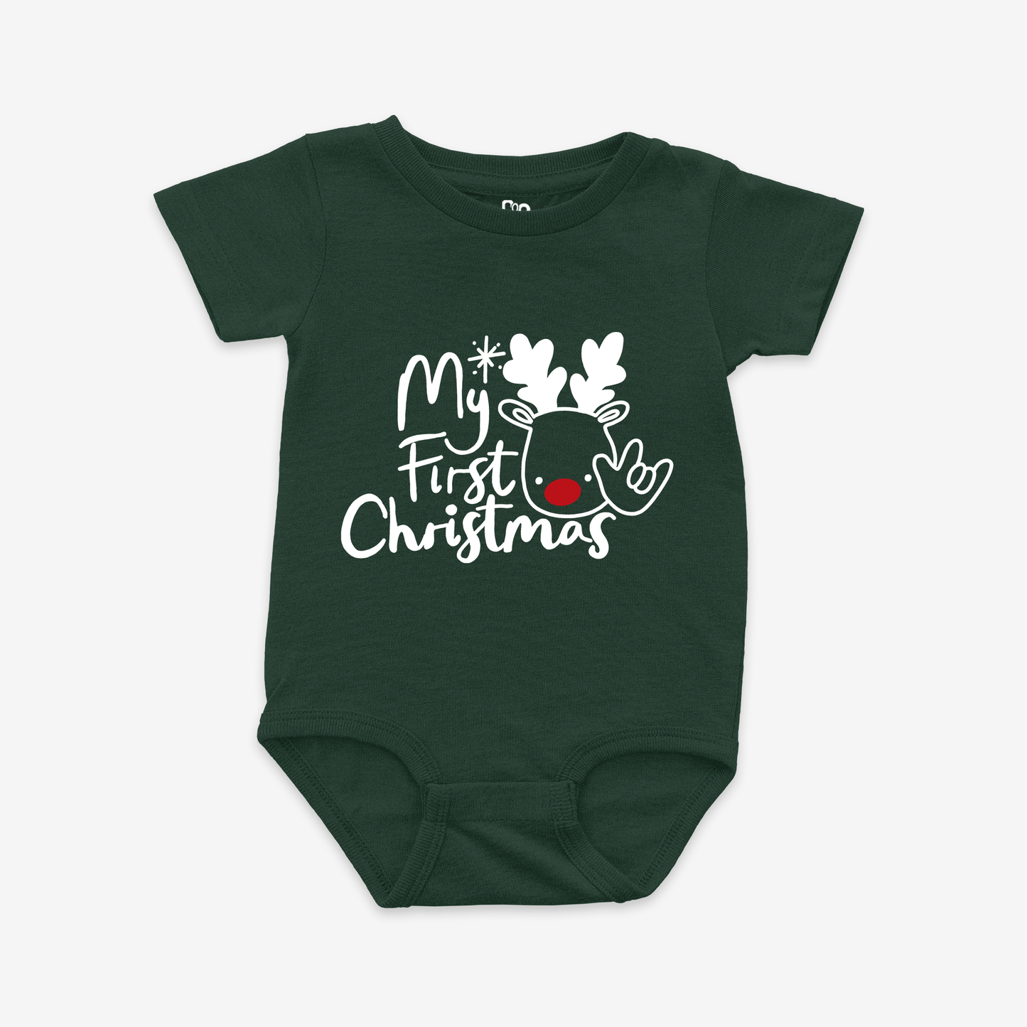 My First Christmas ILY Onesie Tee