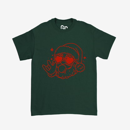 Outline Santa ILY Tee
