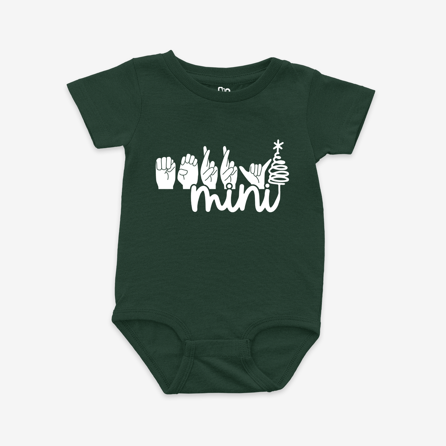 Merry Mini whiteOnesie Tee