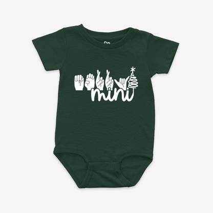 Merry Mini whiteOnesie Tee