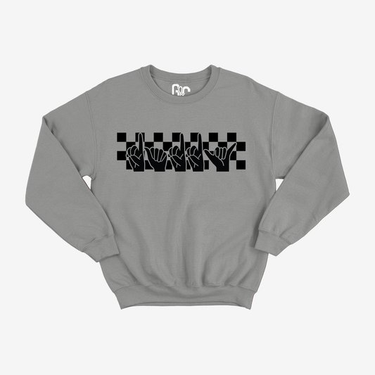 Checked Daddy Crewneck