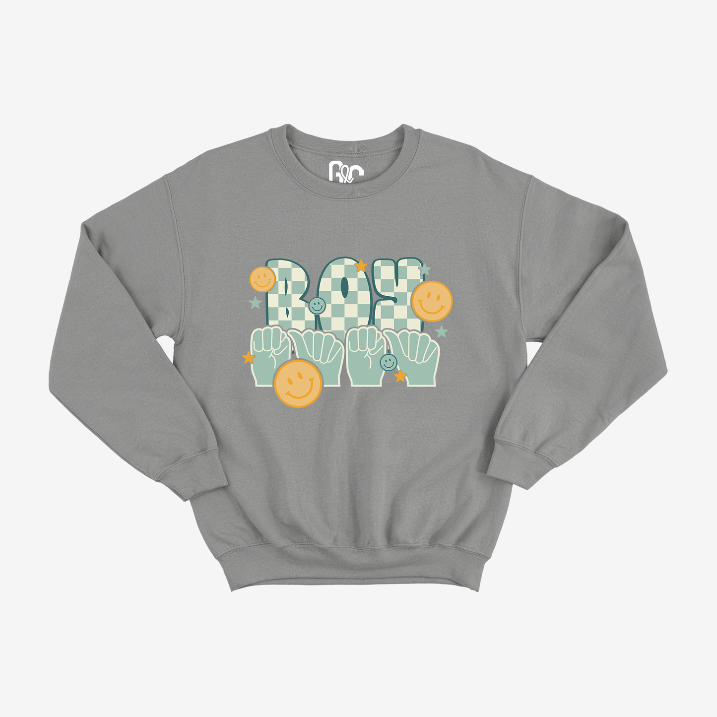 Retro Boy Mama Crewneck