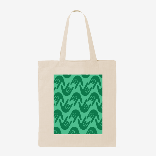 Green ILY Tote Bag