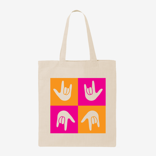 Square ILY Tote Bag