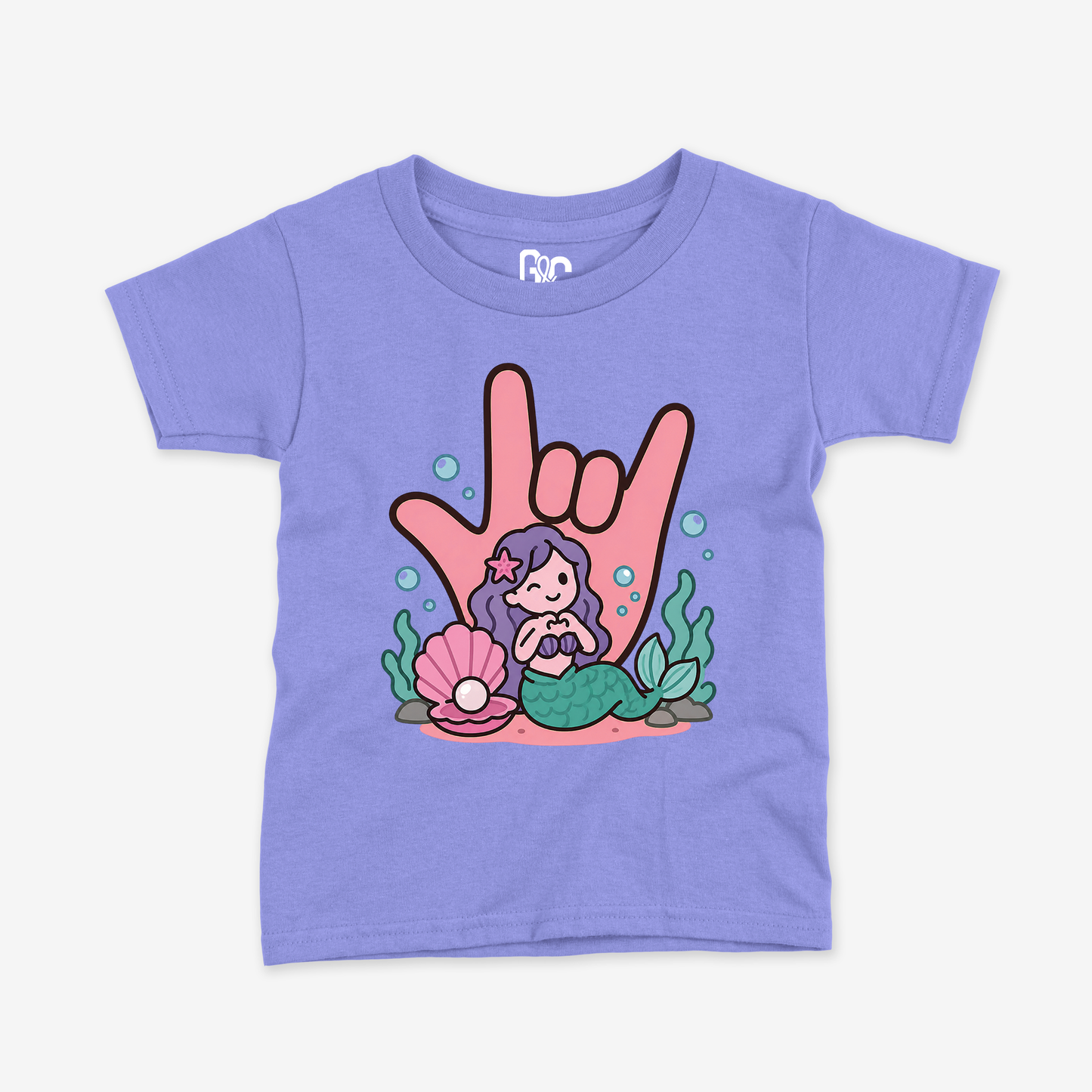 Mermaid ILY Toddler Tee