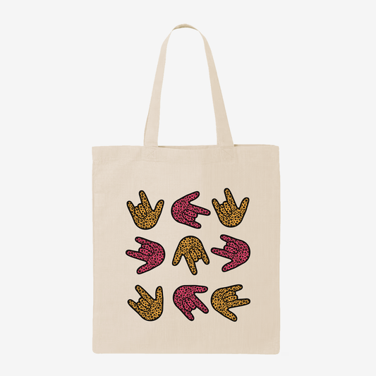 Leopard ILY Tote Bag