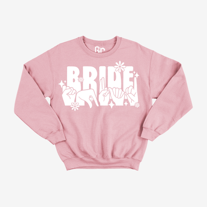 Bride Squad Flower Crewneck
