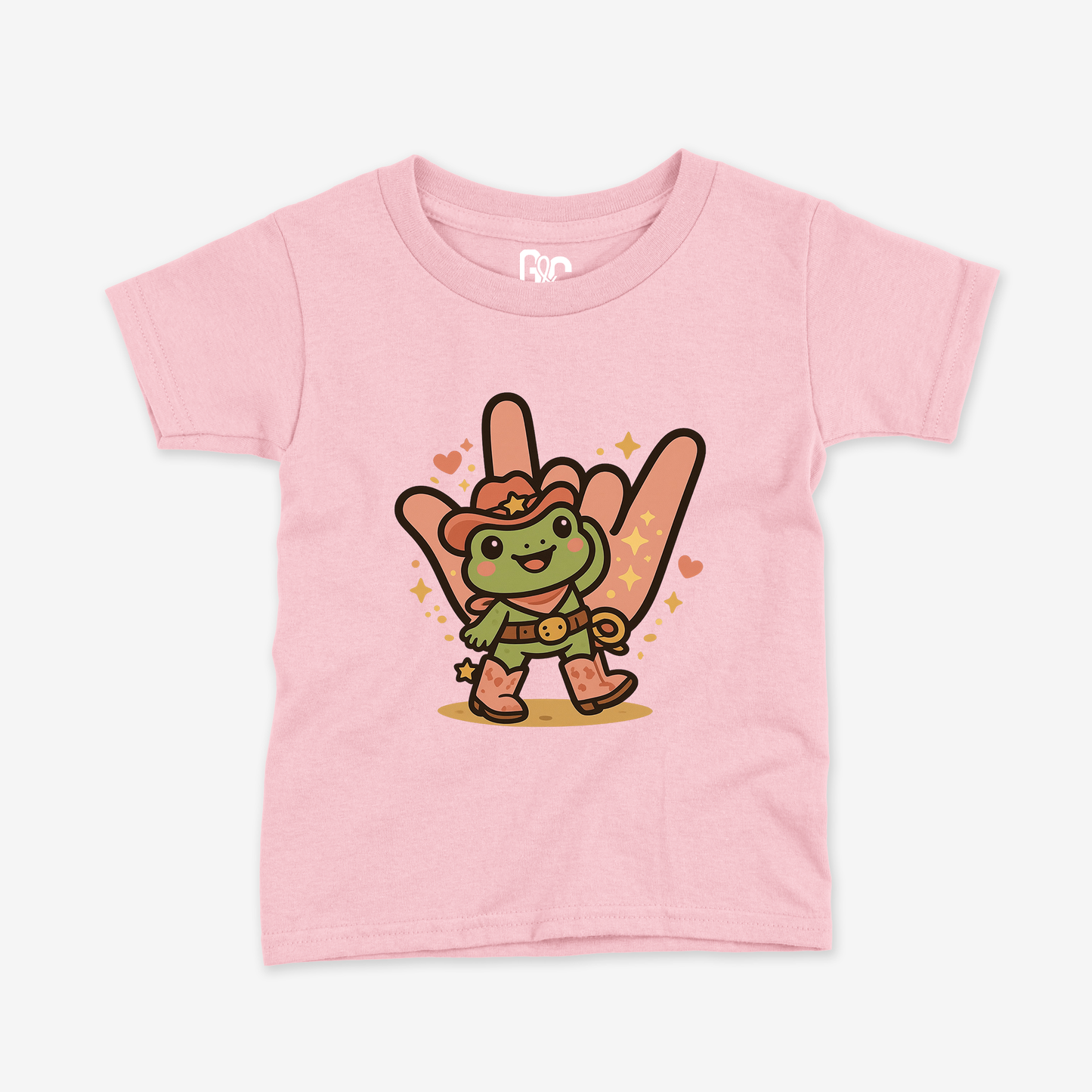 Cowgirl Frog ILY Toddler Tee