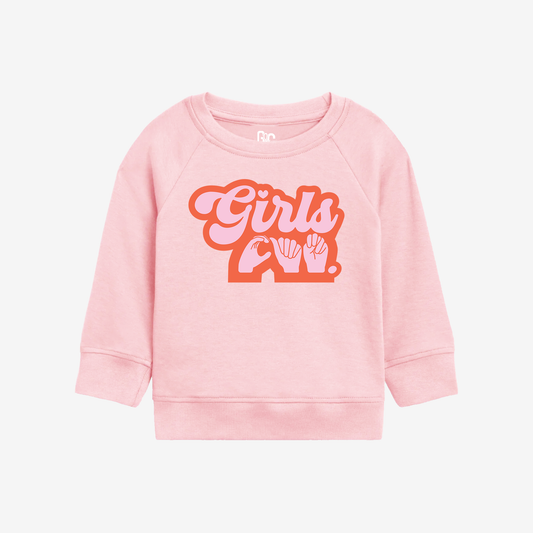 Girls Can Toddler Crewneck