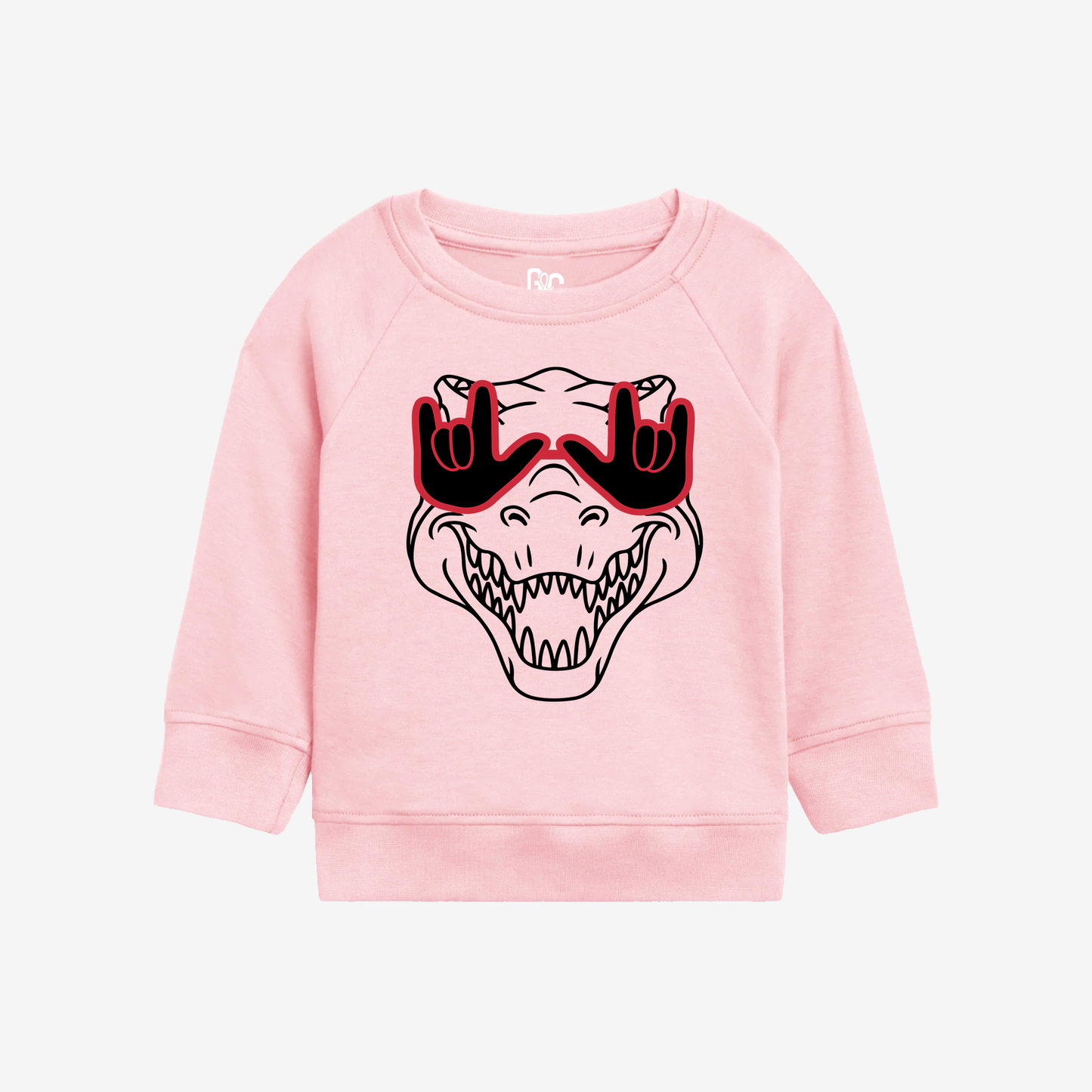 T Rex ILY Sunglasses Toddler Crewneck