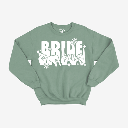 Bride Squad Flower Crewneck