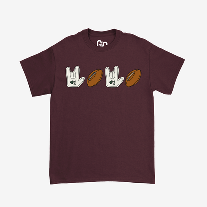 Football & ILY Tee
