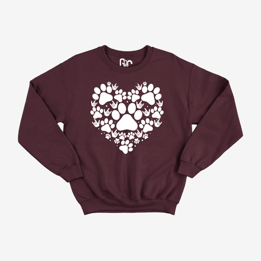 Paw ILY Doodle Crewneck