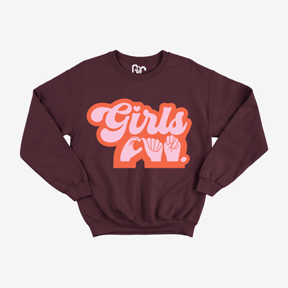Girls Can Youth Crewneck