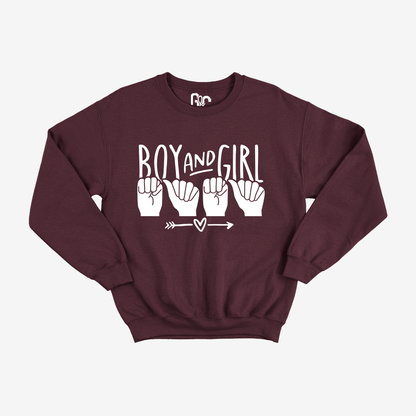 Boy and Girl Mama Crewneck