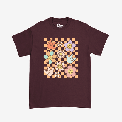 Daisy ILY Checkered Youth Tee