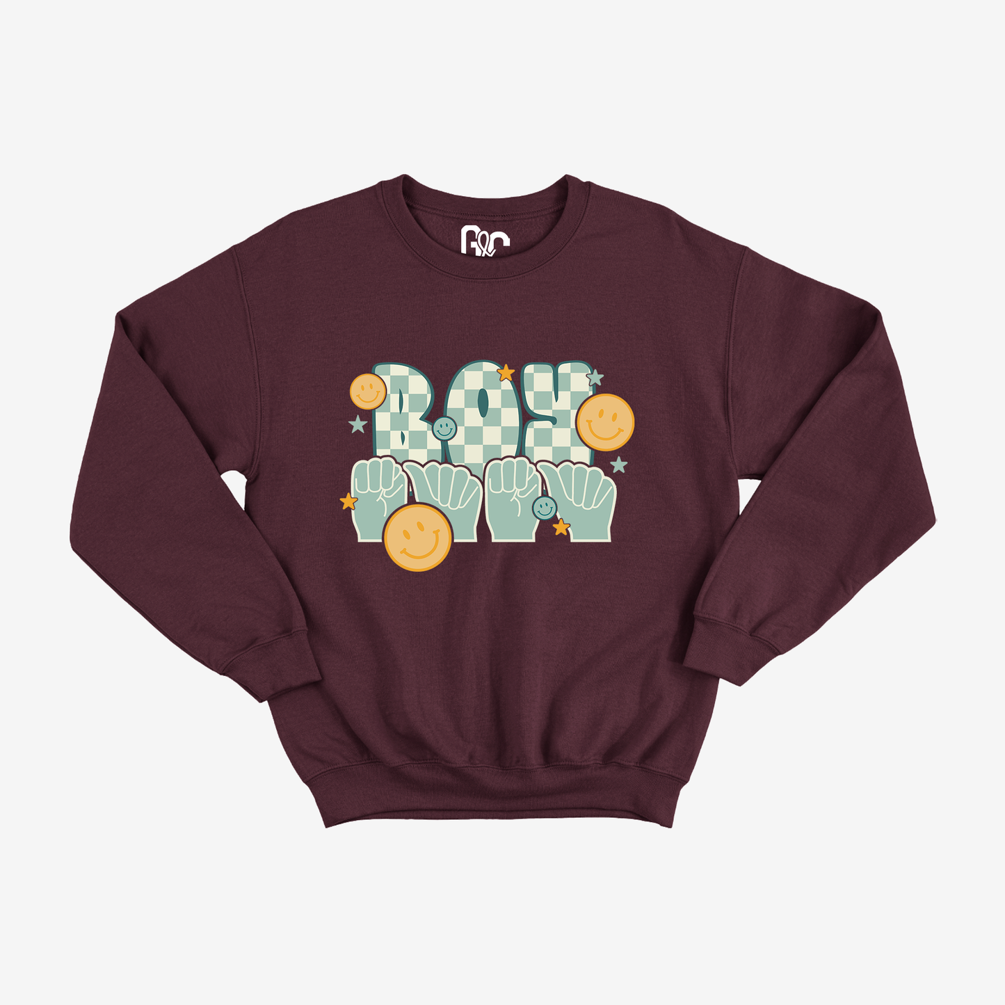 Retro Boy Mama Crewneck