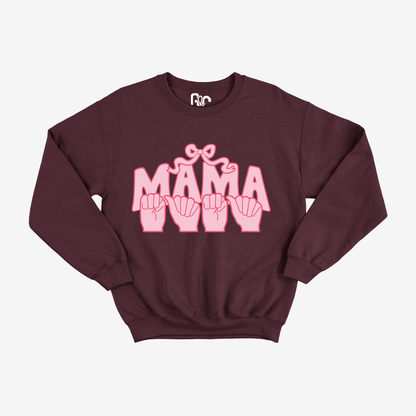 Pink Coquette Mama Crewneck