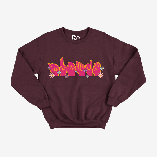 Auntie Flower Crewneck