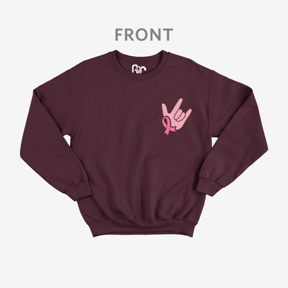 In October we wear pink Crewneck
