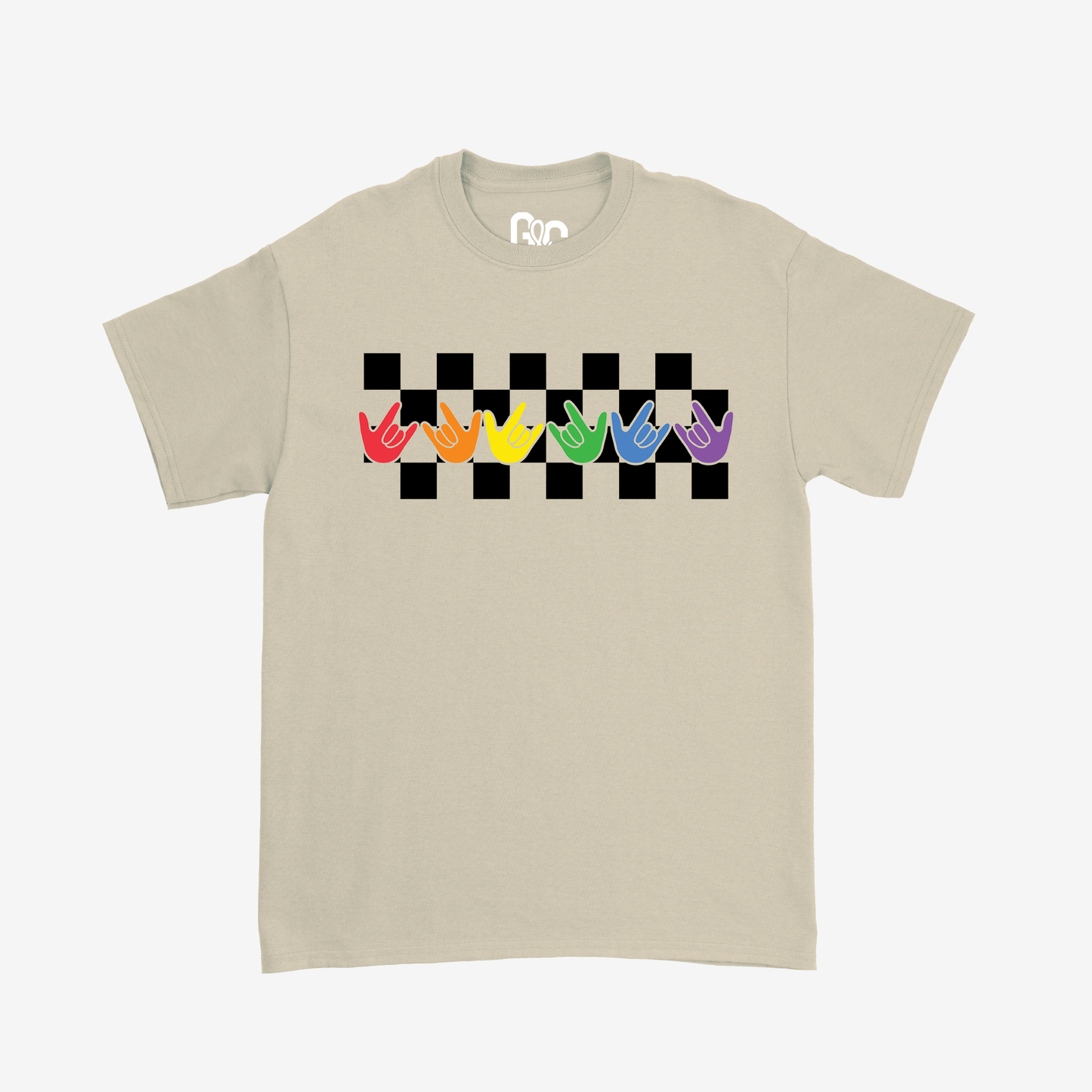 Pride ILY Checkered Tee
