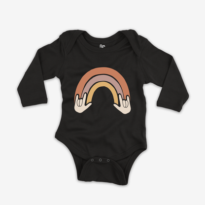 Rainbow & ILY Onesie Sleeve