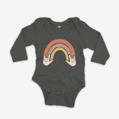 Rainbow & ILY Onesie Sleeve