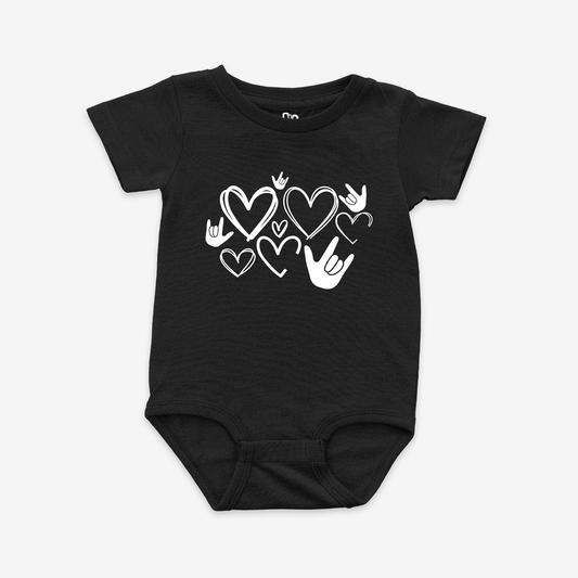 Valentine's ILY Onesie Tee