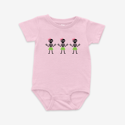 Girl Skeleton Onesie Tee