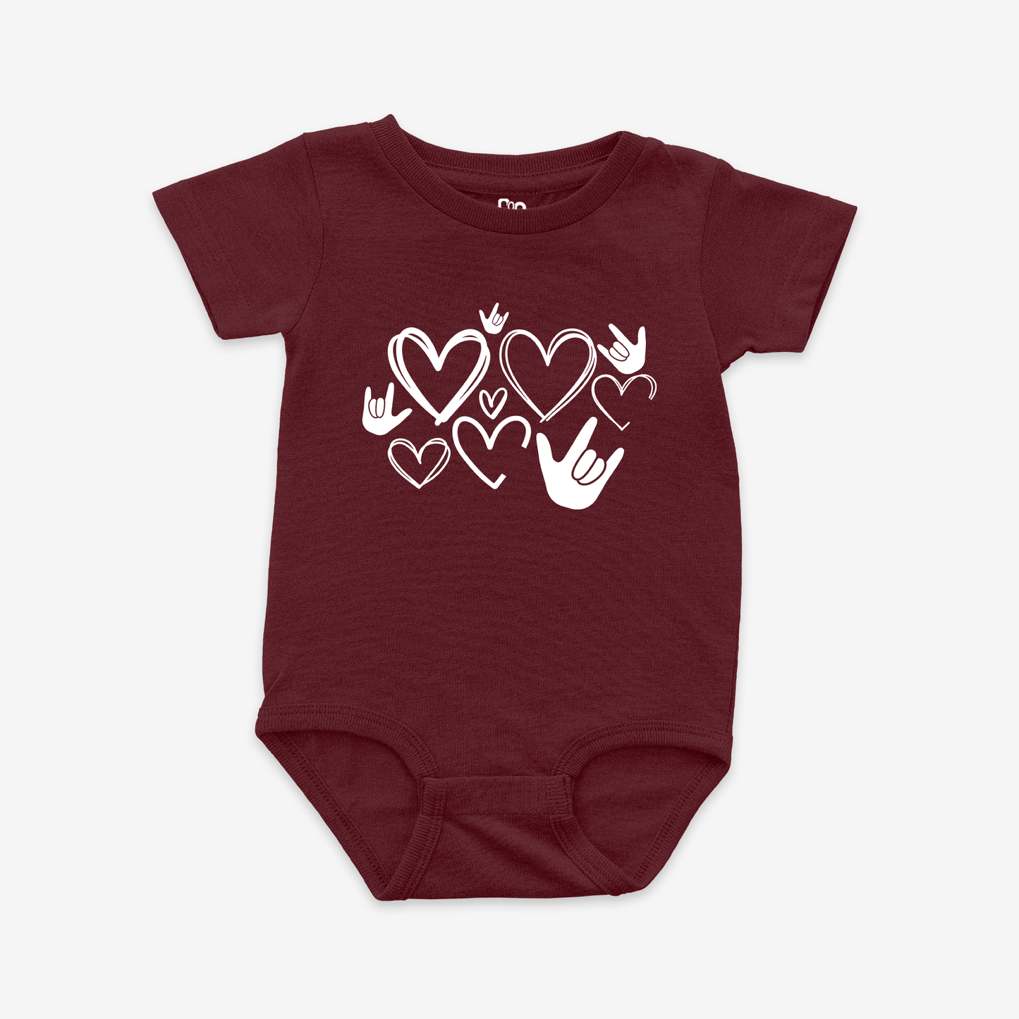Valentine's ILY Onesie Tee