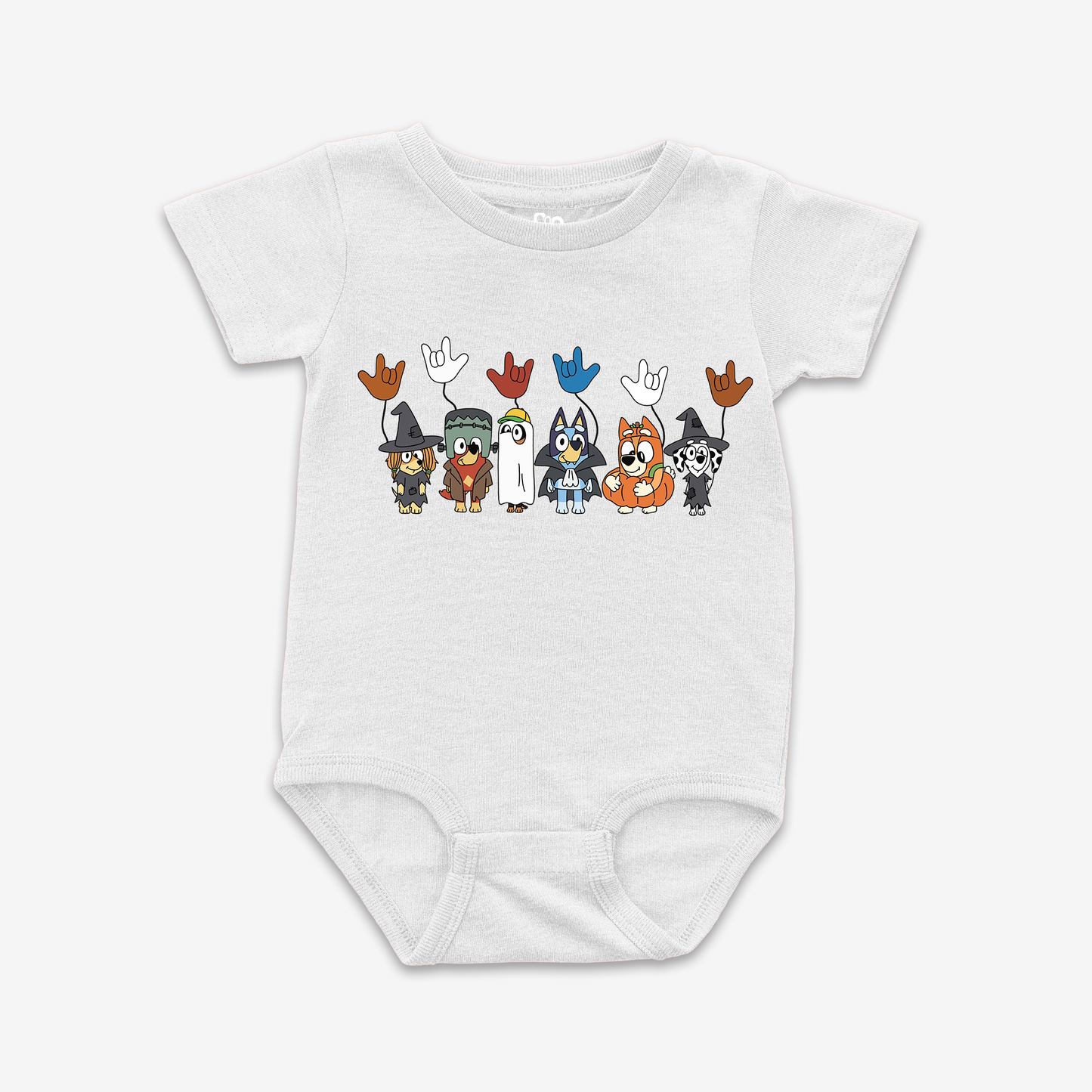 Bluey Halloween ILY Onesie Tee