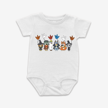 Bluey Halloween ILY Onesie Tee