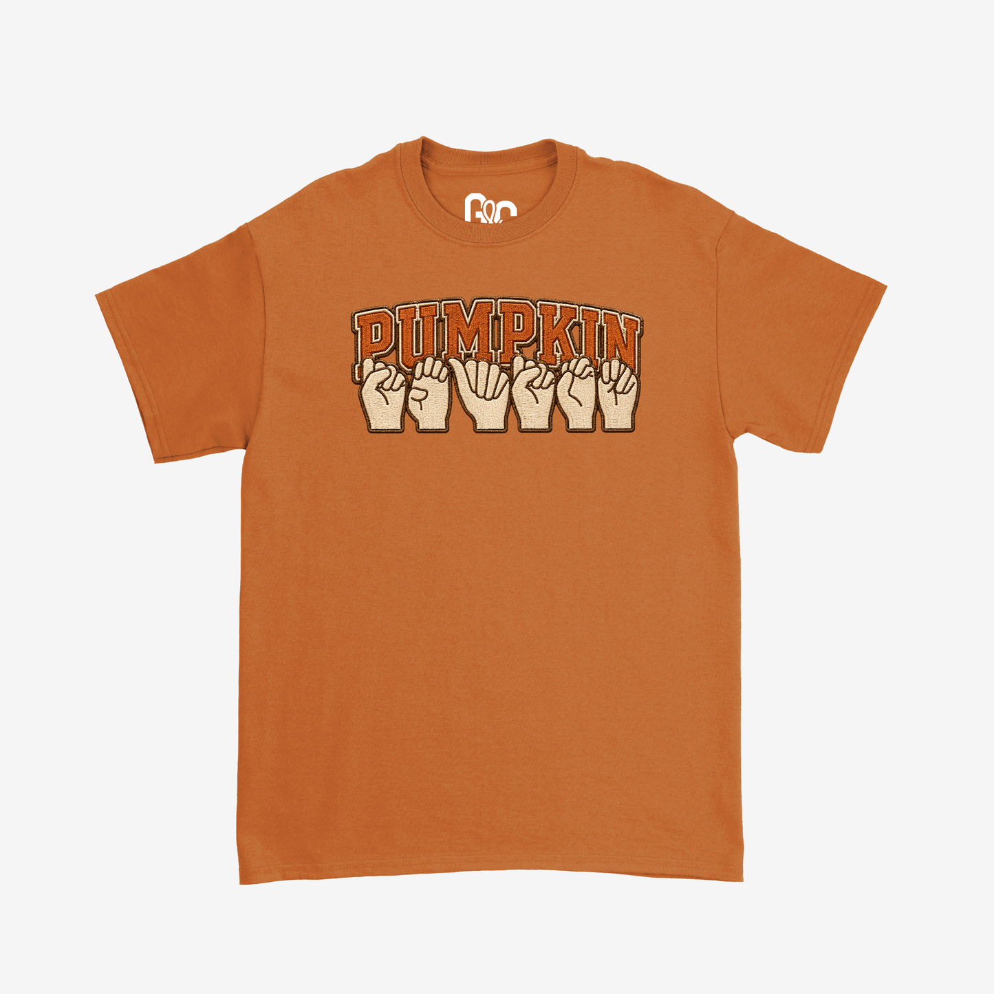 Faux Embroidery Pumpkin Season Tee