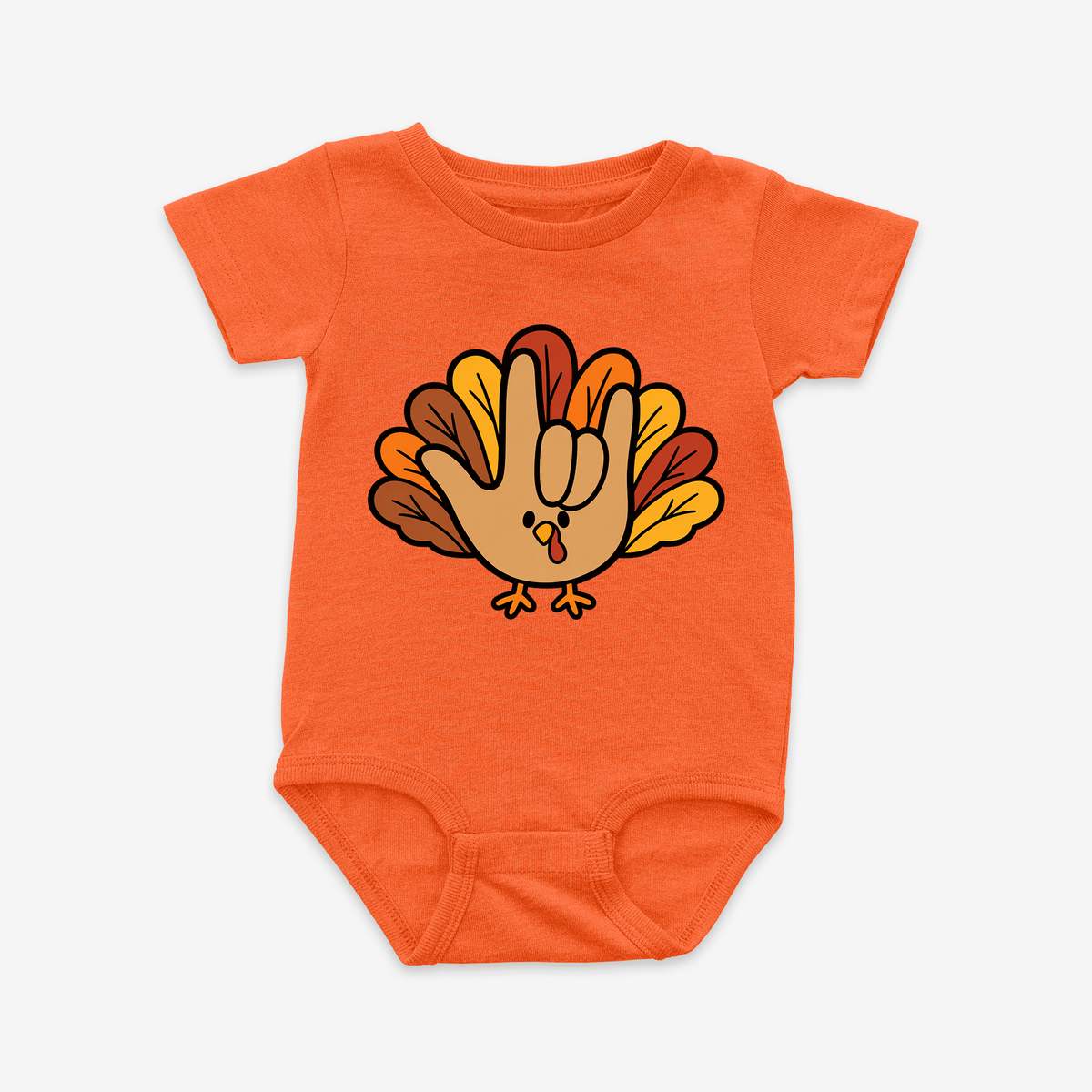 Turkey ILY Onesie Tee