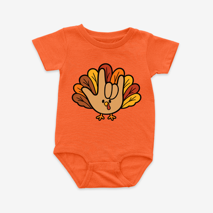 Turkey ILY Onesie Tee