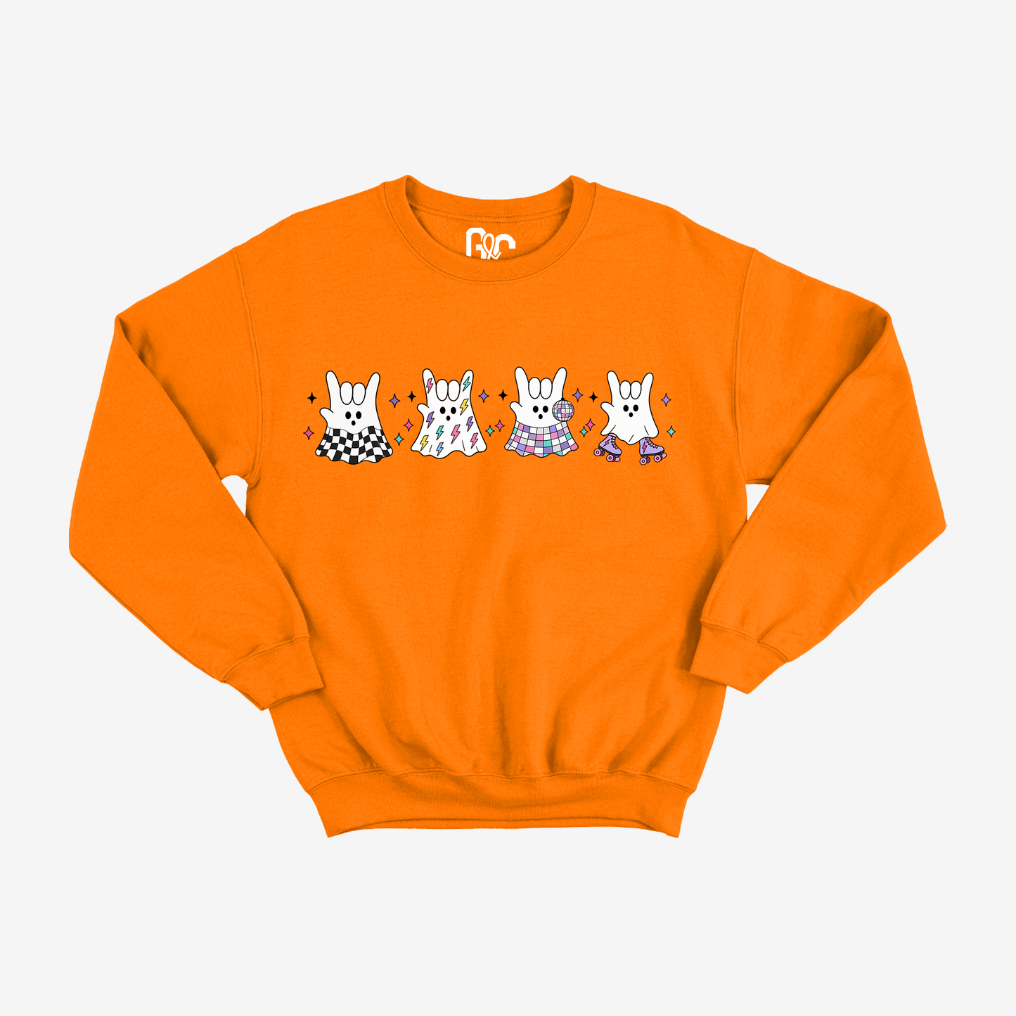 Retro ILY Ghost Crewneck
