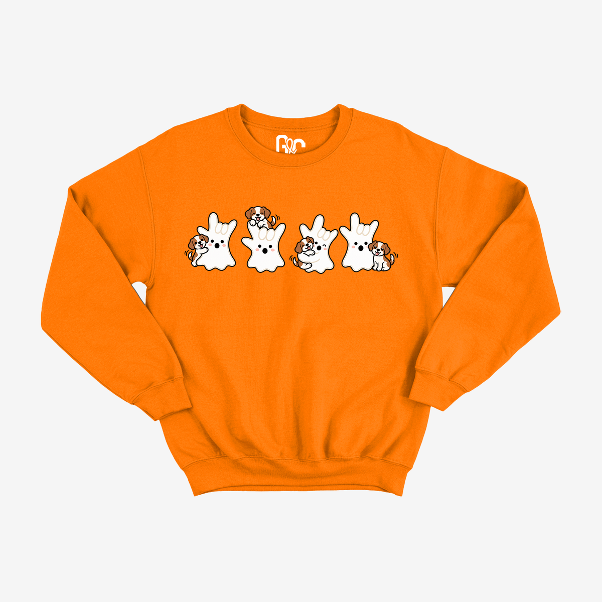 Dog ILY Ghost Crewneck