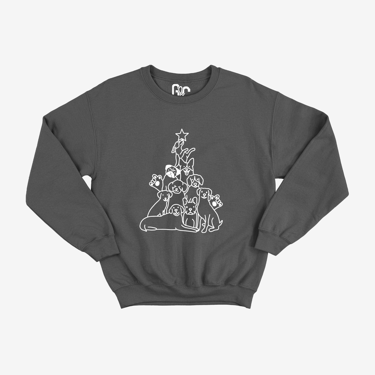 Dog Christmas Tree Crewneck
