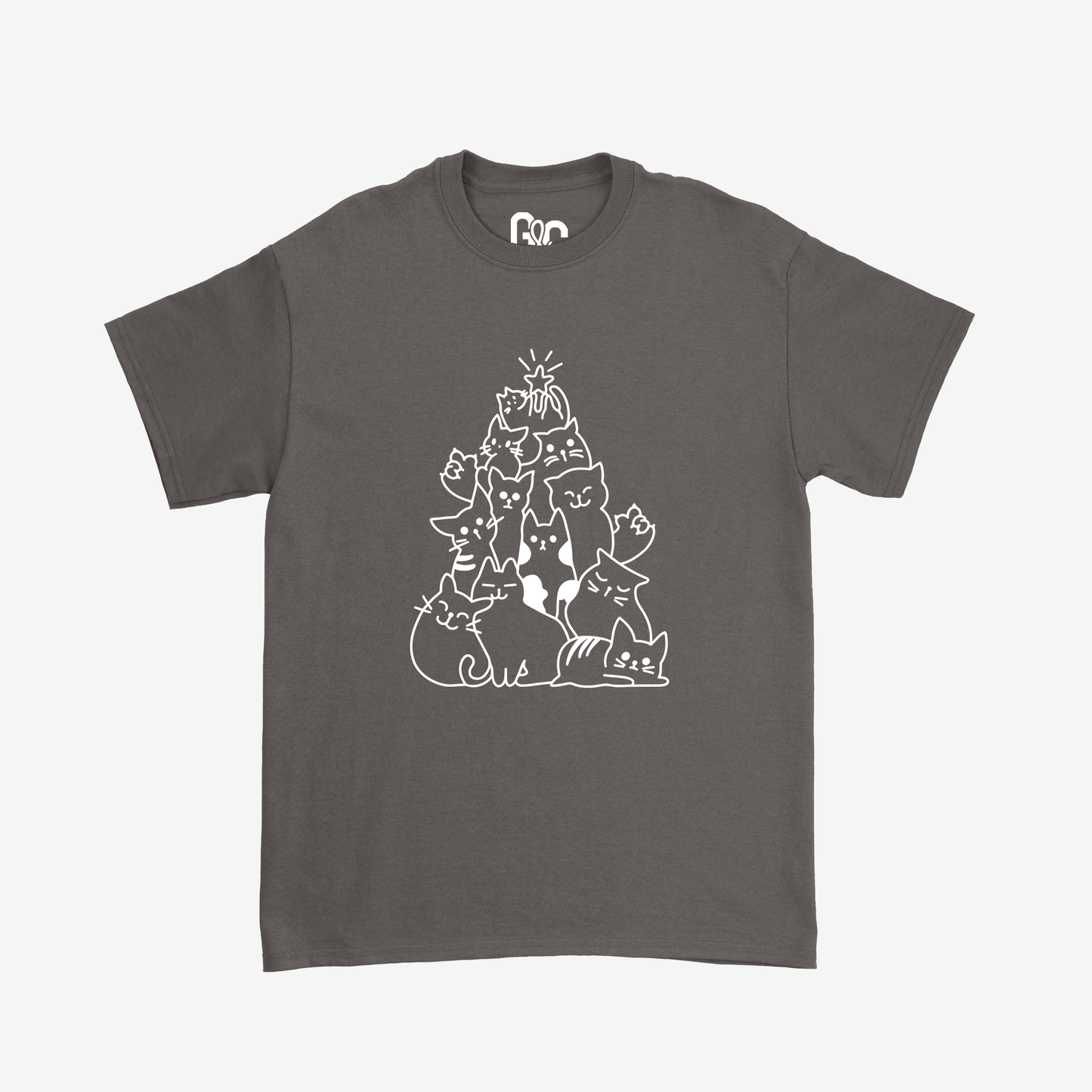 Cat Christmas Tree Tee