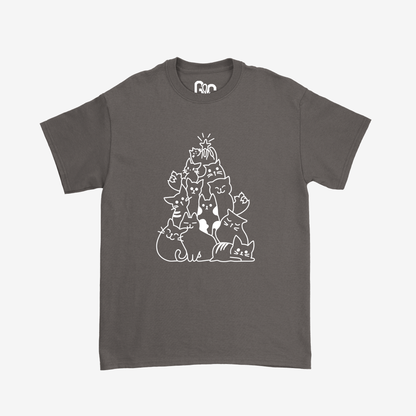 Cat Christmas Tree Tee