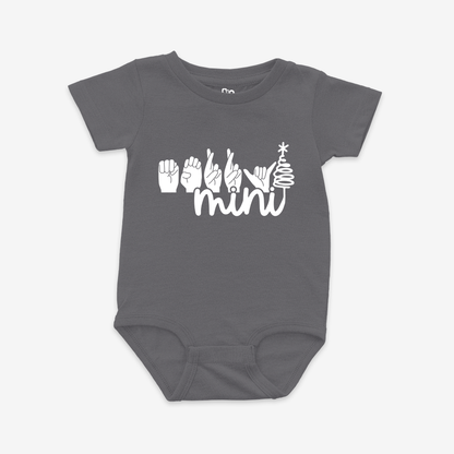 Merry Mini whiteOnesie Tee