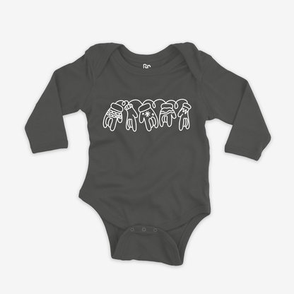 ILY Mittens Onesie Sleeve
