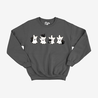 Spooky Cat ILY Ghost Crewneck